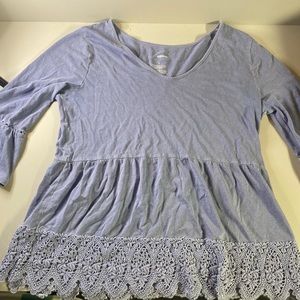 Lace Sleeve Blouse